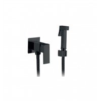 Змішувач для гігієнічного душу Haiba Kubus 002 (Inner) Black (HB3952)
