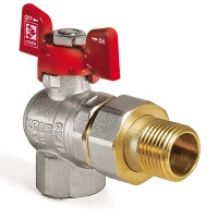 Кран с американкой 1" (KOER KR.228) угловой (KR0149) Кран с американкой 1" (KOER KR.228) угловой (KR0149)