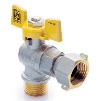 Кран с накидной гайкой 3/4" ГШБ ГАЗ УГЛОВОЙ KOER KR.221.G (KR0169)