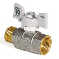 Кран шаровый KOER 1" ГШБ (KR.218.W) белый (KR0184)