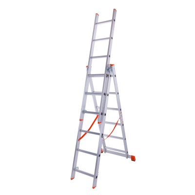 Сходи трисекційні алюмінієві Laddermaster Sirius A3A6. 3x6 сходинок