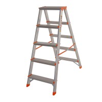 Стремянка двусторонняя алюминиевая Laddermaster Polaris A5A5. 2x5 ступенек