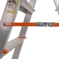 Стремянка двостороння алюмінієва Laddermaster Polaris A5A3. 2x3 сходинки