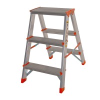Стремянка двостороння алюмінієва Laddermaster Polaris A5A3. 2x3 сходинки