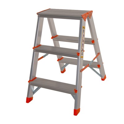 Стремянка двостороння алюмінієва Laddermaster Polaris A5A3. 2x3 сходинки