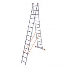 Лестница двухсекционная алюминиевая Laddermaster Sirius A2A14. 2x14 ступенек