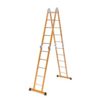 Лестница шарнирная комбинированная сталь и алюминий Laddermaster  Bellatrix SA4A5. 4 × 5 ступеней