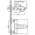 Змішувач для ванни Haiba Focus 009 (HB0121) Змішувач для ванни Haiba Focus 009 (HB0121)