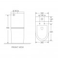 Унітаз-компакт Mixxus Premium Bevel-0402-R 670x390x880mm, система змиву RIMLESS (MP6474)