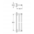 Двойной держатель для полотенец Grohe Essentials New (40802001)
