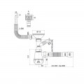ZERIX SK-02-B 3 1/2"x40 Сифон для кух.з різьб.випуск.,відв.для пр.маш.,гнучк.прямок.перел.(30 шт/ящ ZERIX SK-02-B 3 1/2"x40 Сифон для кух.з різьб.випуск.,відв.для пр.маш.,гнучк.прямок.перел.(30 шт/ящ