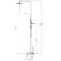 Душова колона із змішувачем водоспад Koer KB-58007-05 (Колір чорний) (KR3463) Душова колона із змішувачем водоспад Koer KB-58007-05 (Колір чорний) (KR3463)