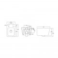 Унітаз підвісний MIXXUS QUADRO-0304-R 520х360х365mm система змиву RIMLESS (MI6707)