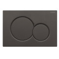 Панель змиву KOER KT-0601-05 240x160x10mm пластикова, кнопка кругла (колір чорний матовий) (KR5176) Панель змиву KOER KT-0601-05 240x160x10mm пластикова, кнопка кругла (колір чорний матовий) (KR5176)
