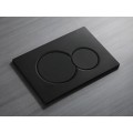 Панель змиву KOER KT-0601-05 240x160x10mm пластикова, кнопка кругла (колір чорний матовий) (KR5176) Панель змиву KOER KT-0601-05 240x160x10mm пластикова, кнопка кругла (колір чорний матовий) (KR5176)