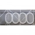 Шторка для ванної Zerix SCP-012-180x180 з PEVA (поліетиленвінілацетату) (Візерунок "Зигзаг" сірий) (ZX6085)