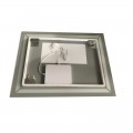 Дзеркало ZERIX KUBIX MR04-80x60-REVERSE з LED Touch, Anti-fog, димером, рег. яскравості (ZX6054)
