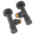 Комплект кранів рушникосушарки кутовий M1/2''xM1/2'' подовжений KOER KR.SET.535 BLACK (KR5844) Комплект кранів рушникосушарки кутовий M1/2''xM1/2'' подовжений KOER KR.SET.535 BLACK (KR5844)