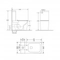 Бачок до унітазу-компакту MIXXUS PREMIUM QUADRO-0401-T1 TANK 410x365x135 у комплекті зі зливною арматурою (MI8316) Бачок до унітазу-компакту MIXXUS PREMIUM QUADRO-0401-T1 TANK 410x365x135 у комплекті зі зливною арматурою (MI8316)