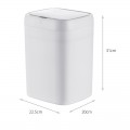 Відро для сміття сенсорне прямокутне Mixxus Wave-TC0314 White 14 л (колір білий) (MI8404) Відро для сміття сенсорне прямокутне Mixxus Wave-TC0314 White 14 л (колір білий) (MI8404)
