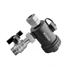 Фільтр компактний магнітний для котла Koer KR.1274 - 3/4" з краном (PA-GF) (KR5679) Фільтр компактний магнітний для котла Koer KR.1274 - 3/4" з краном (PA-GF) (KR5679)