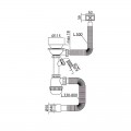 Сифон для кухні MIXXUS SK-05-BL 3 1/2"x40 з пластиковою чорною сіткою, відводом для пральної машини, гнучким прямокутним переливом (MI8192) Сифон для кухні MIXXUS SK-05-BL 3 1/2"x40 з пластиковою чорною сіткою, відводом для пральної машини, гнучким прямокутним переливом (MI8192)