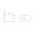 Біде підлогове MIXXUS PREMIUM BEVEL-0601 580х360х425mm (MP6598)