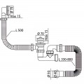 Сифон для ванни MIXXUS SV-02-A 1 1/2" з ревізією, випуском та переливом (MI8202)