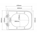 Унітаз підвісний MIXXUS PREMIUM QUADRO-0305-R GRAY 510x350x345mm система змиву RIMLESS (MP6656) Унітаз підвісний MIXXUS PREMIUM QUADRO-0305-R GRAY 510x350x345mm система змиву RIMLESS (MP6656)