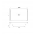 Раковина врізна на стільницю MIXXUS PREMIUM STYLE-1601 590х420х180mm (перелив) (MP6570) Раковина врізна на стільницю MIXXUS PREMIUM STYLE-1601 590х420х180mm (перелив) (MP6570)