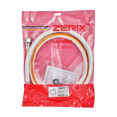 Шланг для газу ZERIX ZHG-01-FF1/2"-150 ПВХ білий 1/2"ГГ 150 см (ZX6160) Шланг для газу ZERIX ZHG-01-FF1/2"-150 ПВХ білий 1/2"ГГ 150 см (ZX6160)