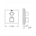 Термостат скрытого монтажа на 2 потребителя Grohe Grohtherm Cube (24155000) Термостат скрытого монтажа на 2 потребителя Grohe Grohtherm Cube (24155000)