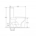Унітаз-компакт Mixxus Premium Bevel-0401-T1 625x390x845mm, система змиву TORNADO 1.0 (MP6473)
