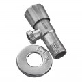 Кран для підключ. сантехприладів Zerix VAL-04-1/2x1/2 з нерж. ст.SUS304 (ZX4800)