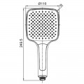 Лійка для душу Koer KP-0402-03 (3 функції) (KR4987) Лійка для душу Koer KP-0402-03 (3 функції) (KR4987)