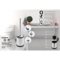 Йоржик для унітазу підлоговий MIXXUS TOPPER-TB0201 WHITE (колір білий) (MI7094)