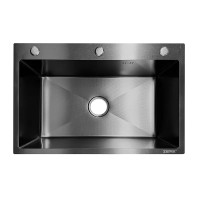 Мийка ZERIX ZH6845 DECOR GRAPHITE (3.0/0.8) з нержавіючої сталі (колір графіт) (ZX6183) Мийка ZERIX ZH6845 DECOR GRAPHITE (3.0/0.8) з нержавіючої сталі (колір графіт) (ZX6183)