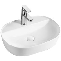Раковина накладна MIXXUS PREMIUM ELLIPSE-0203 510х375х120mm (отвір під змішувач) (MP6678)