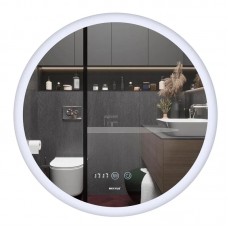 Дзеркало Mixxus PLAIN MC10-80 з LED Touch, Anti-fog, димером, регулюванням яскравості, годинником (