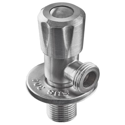 Кран для підключ. сантехприладів Zerix VAL-04-1/2x1/2 з нерж. ст.SUS304 (ZX4800)