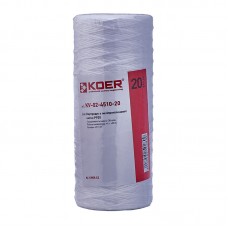 Картридж із поліпропіленової нитки Koer KV-02-4510-20 (PP20 4,5"x10") (KR5028) Картридж із поліпропіленової нитки Koer KV-02-4510-20 (PP20 4,5"x10") (KR5028)