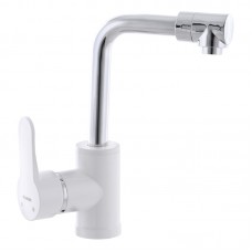 Смеситель для умывальника PLAMIX Mario-001 White (без подводки) (PM0556) Смеситель для умывальника PLAMIX Mario-001 White (без подводки) (PM0556)