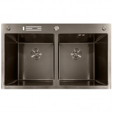 Мийка з нерж. сталі MIXXUS MH8350-DK NANO-BLACK (3.0/0.8) (Колір графіт) (MI7053) Мийка з нерж. сталі MIXXUS MH8350-DK NANO-BLACK (3.0/0.8) (Колір графіт) (MI7053)
