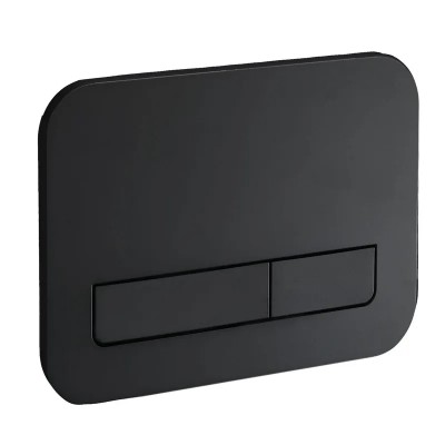 Панель змиву KOER KT-0609-05 240x160x7mm пластикова, кнопка лінійна (колір чорний матовий) (KR6131)