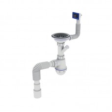 ZERIX SK-02-B 3 1/2"x40 Сифон для кух.з різьб.випуск.,відв.для пр.маш.,гнучк.прямок.перел.(30 шт/ящ ZERIX SK-02-B 3 1/2"x40 Сифон для кух.з різьб.випуск.,відв.для пр.маш.,гнучк.прямок.перел.(30 шт/ящ