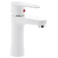 Змішувач для умивальника Plamix Vega-001 White (без підведення) (PM0685)