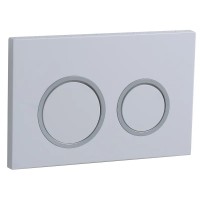 Панель змиву KOER KT-0605-03 220x140x12mm пластикова, кнопка кругла (колір білий) (KR5316) Панель змиву KOER KT-0605-03 220x140x12mm пластикова, кнопка кругла (колір білий) (KR5316)
