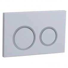 Панель змиву KOER KT-0605-03 220x140x12mm пластикова, кнопка кругла (колір білий) (KR5316) Панель змиву KOER KT-0605-03 220x140x12mm пластикова, кнопка кругла (колір білий) (KR5316)