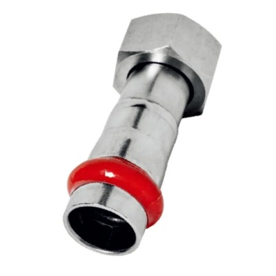 Перехідник з накидною гайкою Koer KQ.A1808NF Press-Inox AISI 304 18x3/4" (KR6338) Перехідник з накидною гайкою Koer KQ.A1808NF Press-Inox AISI 304 18x3/4" (KR6338)