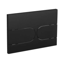 Панель змиву KOER KT-0604-05 240x160x10mm пластикова, кнопка закруглена (колір чорний матовий) (KR5324) Панель змиву KOER KT-0604-05 240x160x10mm пластикова, кнопка закруглена (колір чорний матовий) (KR5324)